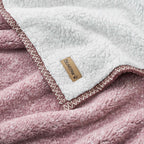 Ashford Melange Sherpa Throw Blanket in Mauve